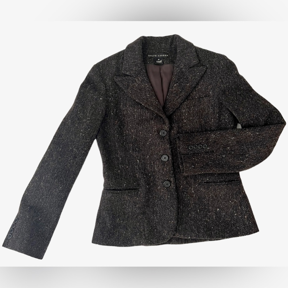 Ralph Lauren Black Label Brown Wool Blazer